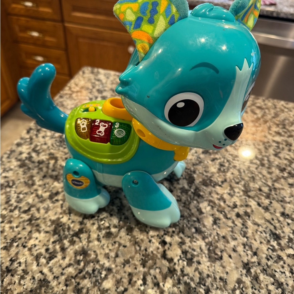 Vtech Teal Musical Puppy — Interactive Kids Toy